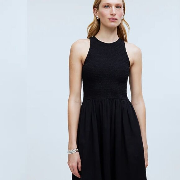 Madewell The Melody Smocked Midi Dress NWT - Picture 2 of 8